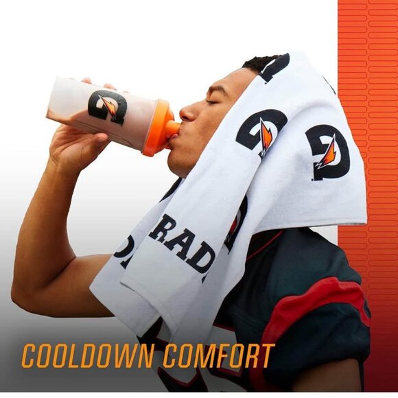 1pc Gatorade Sideline Towel, White, 39 x 21 - Picture 3 of 4